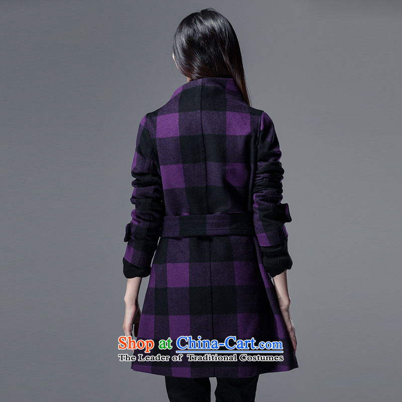 Duaux sdeer Saint 2015 winter clothing new women's Western Wind Jacket blended wool version Sau San S13481886 M,S.DEER,,, Shaded Purple Shopping on the Internet