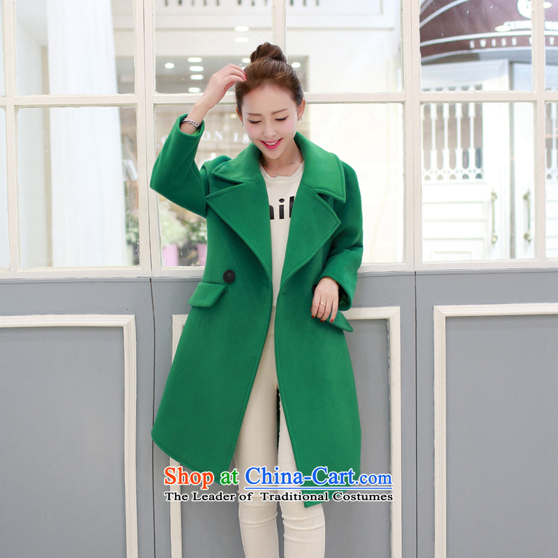 The Star Ni C.O.D. 2015 Fall/Winter Collections new Korean female thin hair Sau San video? coats that long thick wool a jacket girl Kang S, The Star Ni Yellow , , , shopping on the Internet