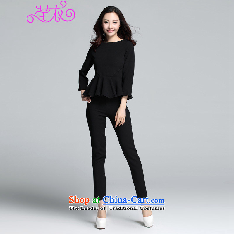 Xl Kumabito Women 2015 new autumn and winter of 9 mm thick cuff billowy flounces, under the t-shirt loose video thin pants really two kits blue XL paras. 125-140, Constitution Yi shopping on the Internet has been pressed.