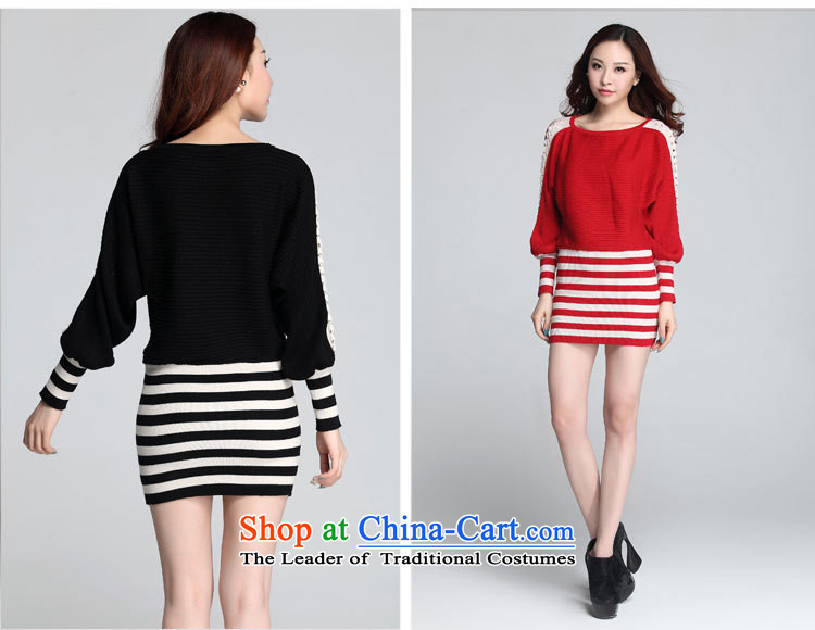 The Ventricular Hypertrophy code thick people women 2015 Autumn In New long loose streaks bat sleeves knitwear sweater and leave two package dresses red 125-145 XL catty picture, prices, brand platters! The elections are supplied in the national character of distribution, so action, buy now enjoy more preferential! As soon as possible.