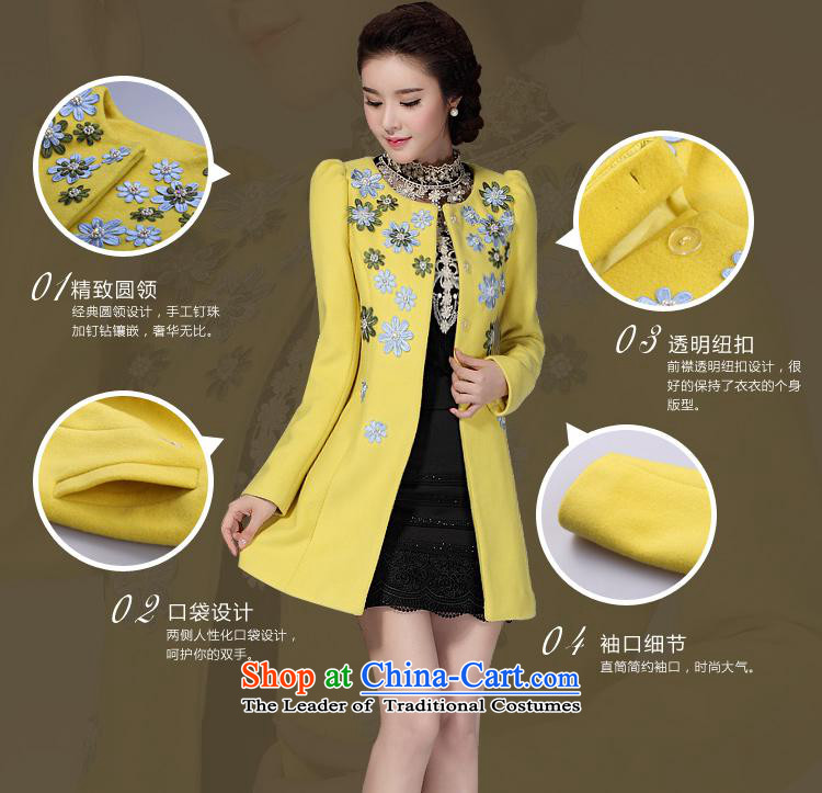 Picture view women's Winter 2015 new Korean women on new small incense winter wind windbreaker aristocratic in Sau San long hair? coats coordinates 0284 Yellow M pictures of the girl, prices, brand platters! The elections are supplied in the national character of distribution, so action, buy now enjoy more preferential! As soon as possible.