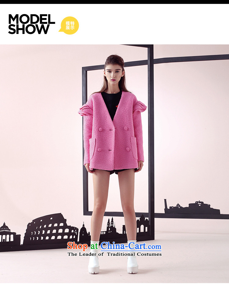 Tune to tune for winter female petals cuff double-wool circle gross? overcoat T44908 Denim blue XS picture, prices, brand platters! The elections are supplied in the national character of distribution, so action, buy now enjoy more preferential! As soon as possible.