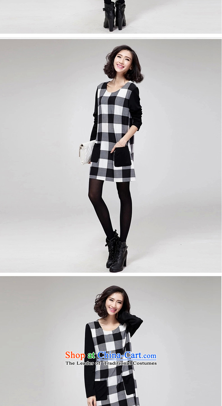 In accordance with the 2015 autumn and winter new Fat MM loose large segments of the stitching forming the long-sleeved dresses female Y181 picture color 4XL Photo, prices, brand platters! The elections are supplied in the national character of distribution, so action, buy now enjoy more preferential! As soon as possible.