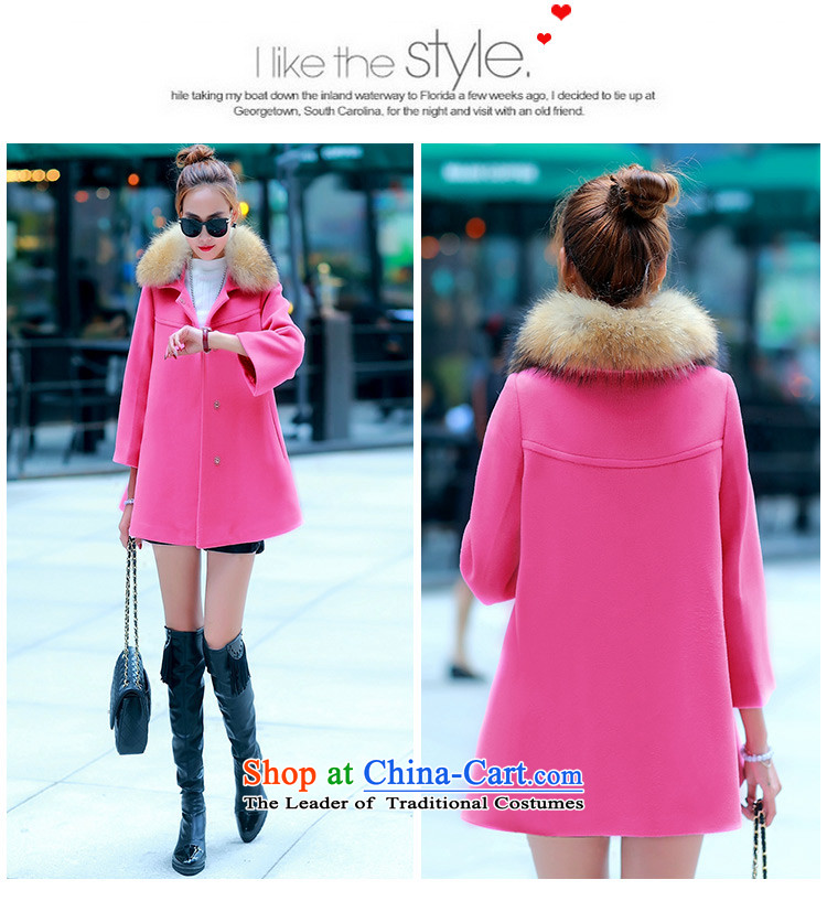 The Suu Kyi as 2015 gross female autumn and winter coats? jacket new stylish Korean female a wool coat wool 9929# better red  L picture, prices, brand platters! The elections are supplied in the national character of distribution, so action, buy now enjoy more preferential! As soon as possible.