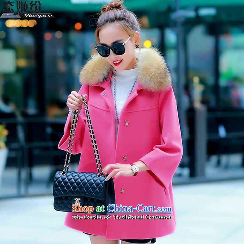 The Suu Kyi as 2015 gross female autumn and winter coats? jacket new stylish Korean female a wool coat wool 9929# better red  , L, the Suu Kyi tracking (NIEJORE) , , , shopping on the Internet
