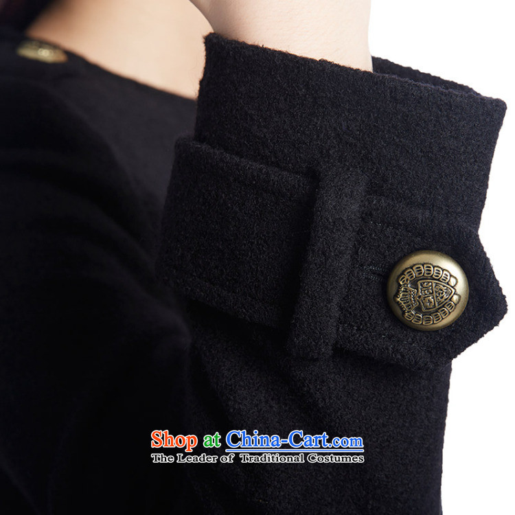 Bosnia and the brother-in-law women 2015 new round-neck collar double row is long wool overcoats 490089? black S(2 code) Picture, prices, brand platters! The elections are supplied in the national character of distribution, so action, buy now enjoy more preferential! As soon as possible.