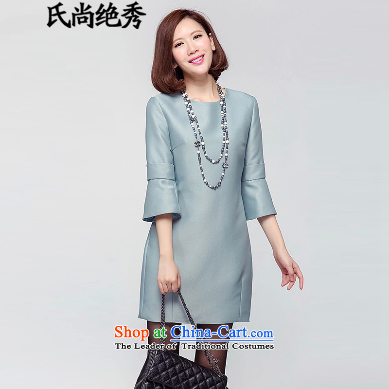 Yet absolutely Sau 2015 (Larger female new boxed temperament ladies autumn graphics thin Foutune of fifth cuff fall inside the skirt blue color , M14WQZ163 days is still show.... (shopping on the Internet