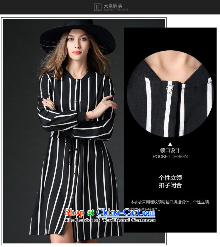 Morning to 2015 autumn and winter large female new European site western thick mm tether Sau San Video Foutune of long-sleeved streaks thin stylish black skirt 2XL recommendations 136-150 catty picture, prices, brand platters! The elections are supplied in the national character of distribution, so action, buy now enjoy more preferential! As soon as possible.