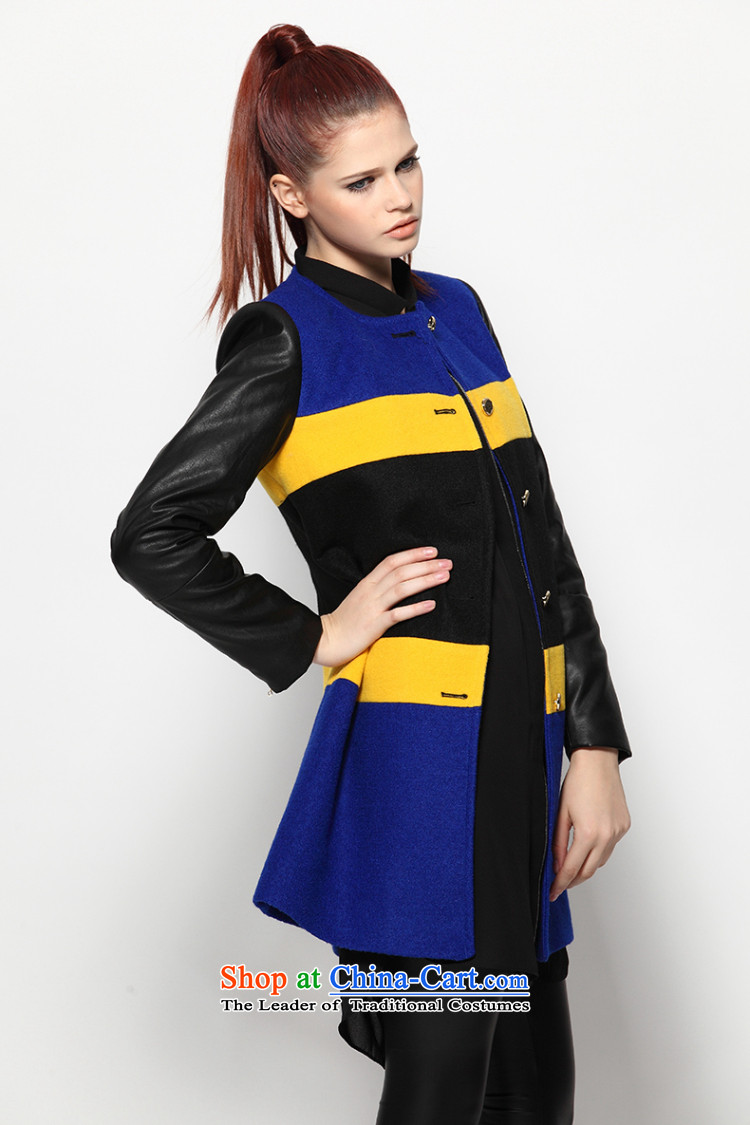 Evaouxiu autumn and winter female streaks gross? warm jacket spell leather lounge gross black Blue M pictures?, prices, brand platters! The elections are supplied in the national character of distribution, so action, buy now enjoy more preferential! As soon as possible.