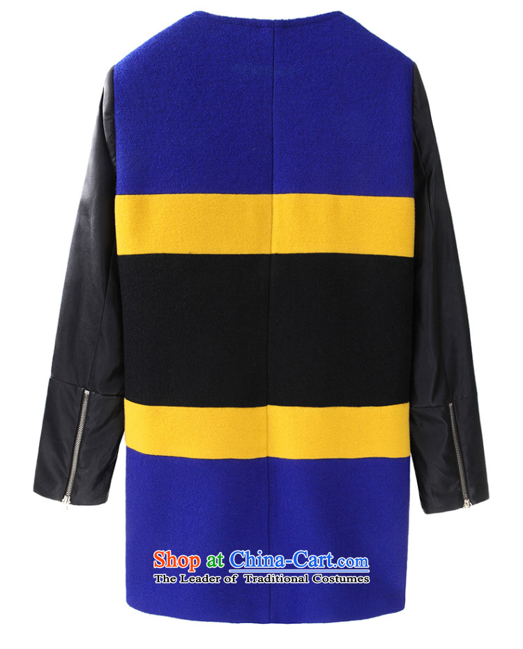 Evaouxiu autumn and winter female streaks gross? warm jacket spell leather lounge gross black Blue M pictures?, prices, brand platters! The elections are supplied in the national character of distribution, so action, buy now enjoy more preferential! As soon as possible.