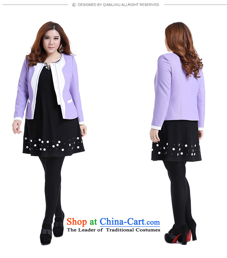The former Yugoslavia Li Sau 2014 autumn large new video thin knocked color round-neck collar small wind jacket Q6137 Heung-purple XL Photo, prices, brand platters! The elections are supplied in the national character of distribution, so action, buy now enjoy more preferential! As soon as possible.
