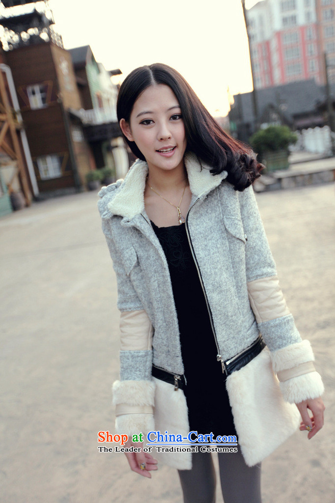 In 2014 Winter Land Gigi Lai new coats female Korea gross? version a fleece winter wind-stitching terry jacket coat gross coats Gray L pictures?, prices, brand platters! The elections are supplied in the national character of distribution, so action, buy now enjoy more preferential! As soon as possible.