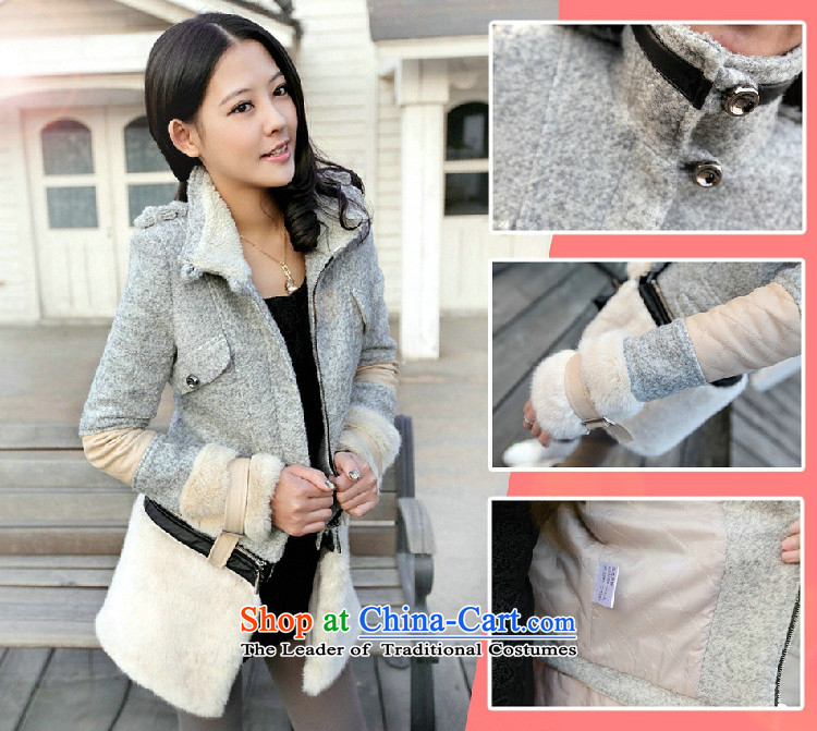 In 2014 Winter Land Gigi Lai new coats female Korea gross? version a fleece winter wind-stitching terry jacket coat gross coats Gray L pictures?, prices, brand platters! The elections are supplied in the national character of distribution, so action, buy now enjoy more preferential! As soon as possible.