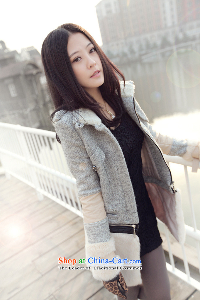 In 2014 Winter Land Gigi Lai new coats female Korea gross? version a fleece winter wind-stitching terry jacket coat gross coats Gray L pictures?, prices, brand platters! The elections are supplied in the national character of distribution, so action, buy now enjoy more preferential! As soon as possible.