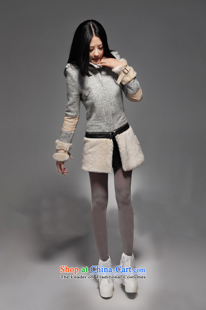 In 2014 Winter Land Gigi Lai new coats female Korea gross? version a fleece winter wind-stitching terry jacket coat gross coats Gray L pictures?, prices, brand platters! The elections are supplied in the national character of distribution, so action, buy now enjoy more preferential! As soon as possible.