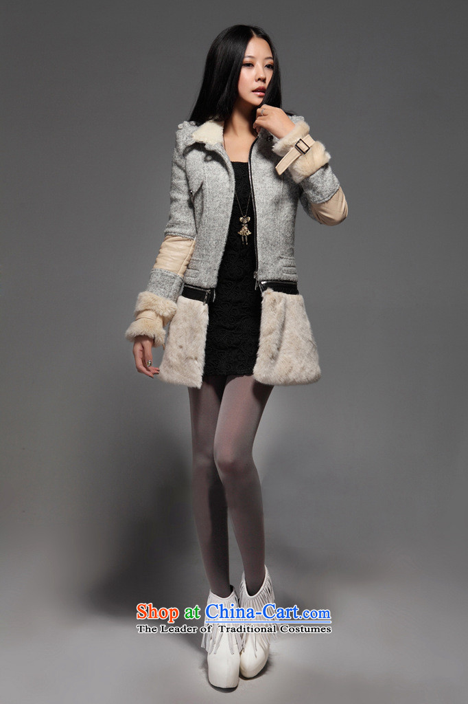 In 2014 Winter Land Gigi Lai new coats female Korea gross? version a fleece winter wind-stitching terry jacket coat gross coats Gray L pictures?, prices, brand platters! The elections are supplied in the national character of distribution, so action, buy now enjoy more preferential! As soon as possible.