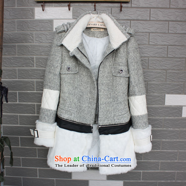 In 2014 Winter Land Gigi Lai new coats female Korea gross? version a fleece winter wind-stitching terry jacket coat gross coats Gray L pictures?, prices, brand platters! The elections are supplied in the national character of distribution, so action, buy now enjoy more preferential! As soon as possible.