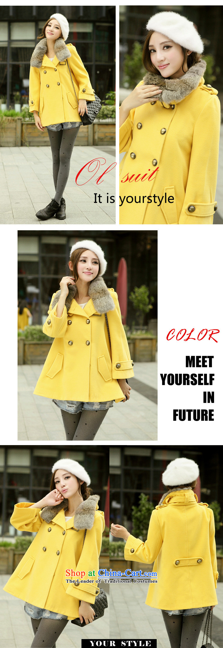 In 2014 Winter Land Gigi Lai new coats female Korea gross? version of winter in the rabbit hair collars long coats)? what cloak gross coats pink XXL picture, prices, brand platters! The elections are supplied in the national character of distribution, so action, buy now enjoy more preferential! As soon as possible.