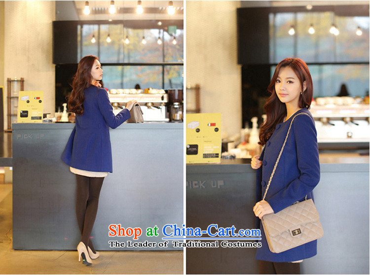 In 2014 Winter Land Gigi Lai new coats female Korea gross? version, single row deduction winter two kits shawl Sau San Mao coats blue S pictures?, prices, brand platters! The elections are supplied in the national character of distribution, so action, buy now enjoy more preferential! As soon as possible.