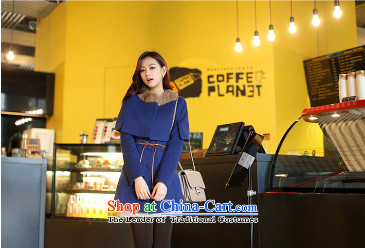 In 2014 Winter Land Gigi Lai new coats female Korea gross? version, single row deduction winter two kits shawl Sau San Mao coats blue S pictures?, prices, brand platters! The elections are supplied in the national character of distribution, so action, buy now enjoy more preferential! As soon as possible.