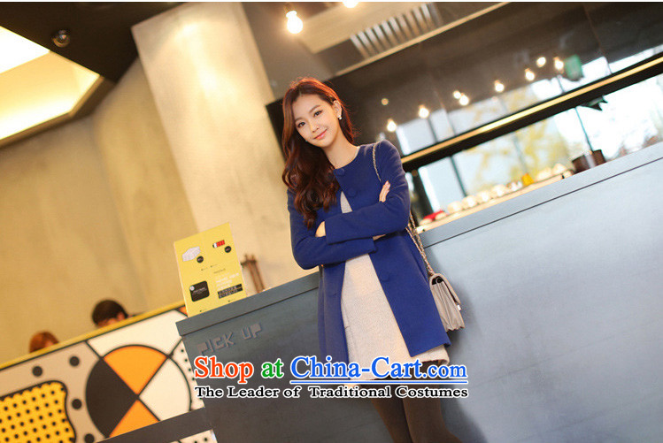 In 2014 Winter Land Gigi Lai new coats female Korea gross? version, single row deduction winter two kits shawl Sau San Mao coats blue S pictures?, prices, brand platters! The elections are supplied in the national character of distribution, so action, buy now enjoy more preferential! As soon as possible.