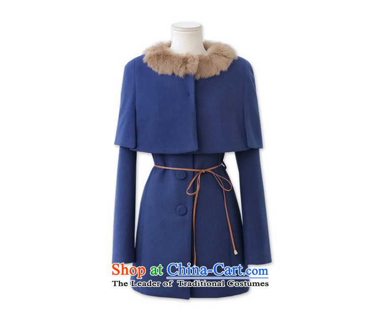 In 2014 Winter Land Gigi Lai new coats female Korea gross? version, single row deduction winter two kits shawl Sau San Mao coats blue S pictures?, prices, brand platters! The elections are supplied in the national character of distribution, so action, buy now enjoy more preferential! As soon as possible.