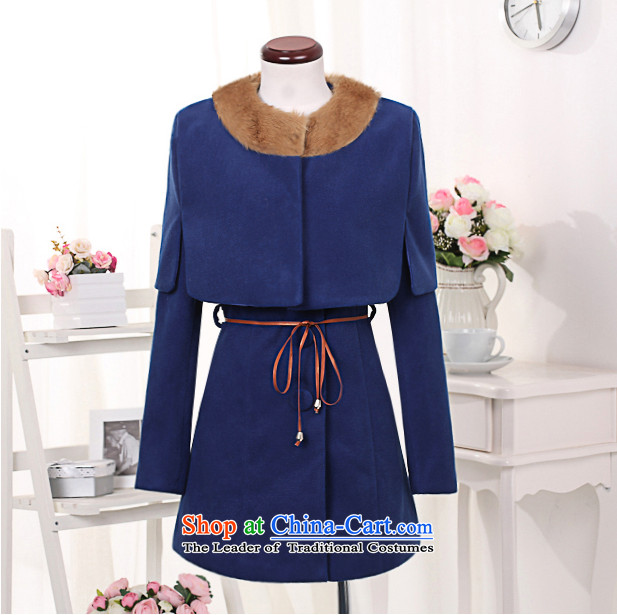 In 2014 Winter Land Gigi Lai new coats female Korea gross? version, single row deduction winter two kits shawl Sau San Mao coats blue S pictures?, prices, brand platters! The elections are supplied in the national character of distribution, so action, buy now enjoy more preferential! As soon as possible.