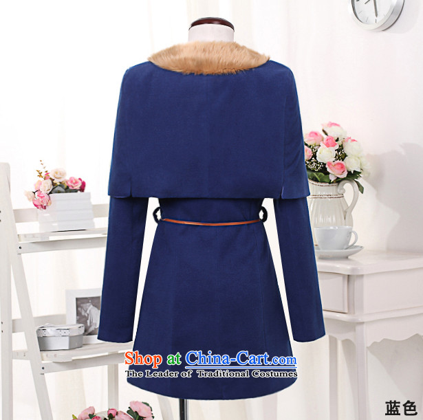 In 2014 Winter Land Gigi Lai new coats female Korea gross? version, single row deduction winter two kits shawl Sau San Mao coats blue S pictures?, prices, brand platters! The elections are supplied in the national character of distribution, so action, buy now enjoy more preferential! As soon as possible.
