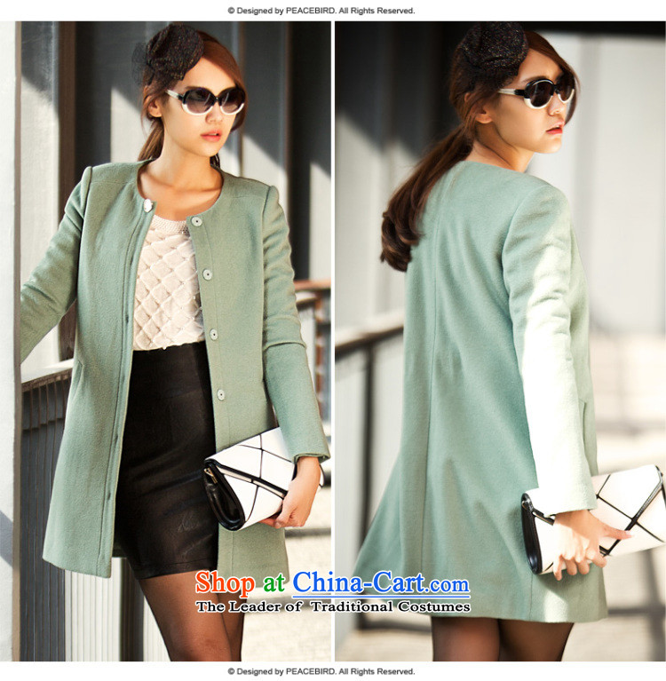 Women Peacebird 2014 winter clothing new round-neck collar straight body shape coats A4AA34102 GREEN S picture, prices, brand platters! The elections are supplied in the national character of distribution, so action, buy now enjoy more preferential! As soon as possible.