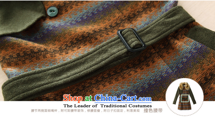 Athena Chu Cayman 2014 winter clothing new collision color jacquard Stitching can be split for long, gross jacket (8440410618?- Warm Orange L picture, prices, brand platters! The elections are supplied in the national character of distribution, so action, buy now enjoy more preferential! As soon as possible.