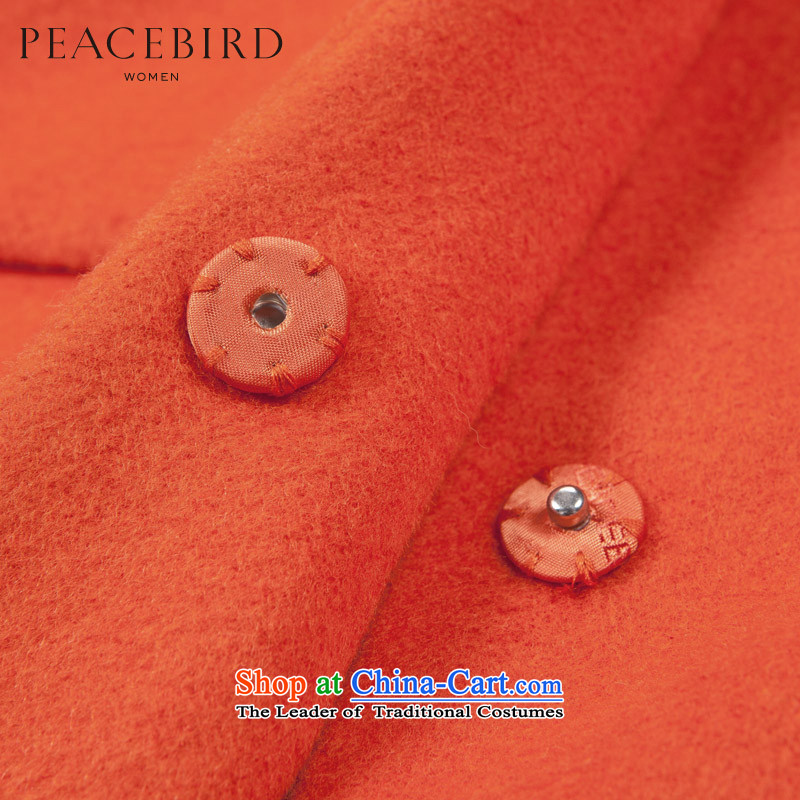[ New shining peacebird women's health short, reverse collar coats A4AA44377 Yellow XL, peacebird shopping on the Internet has been pressed.