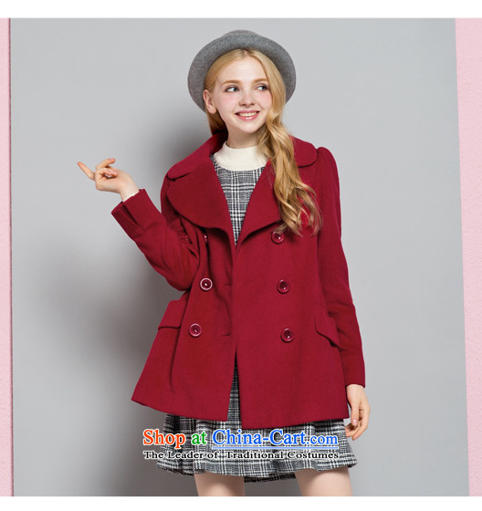 Lok-machi 2015 winter clothing new date of female sweet long coats CWAA44203 RED L picture, prices, brand platters! The elections are supplied in the national character of distribution, so action, buy now enjoy more preferential! As soon as possible.