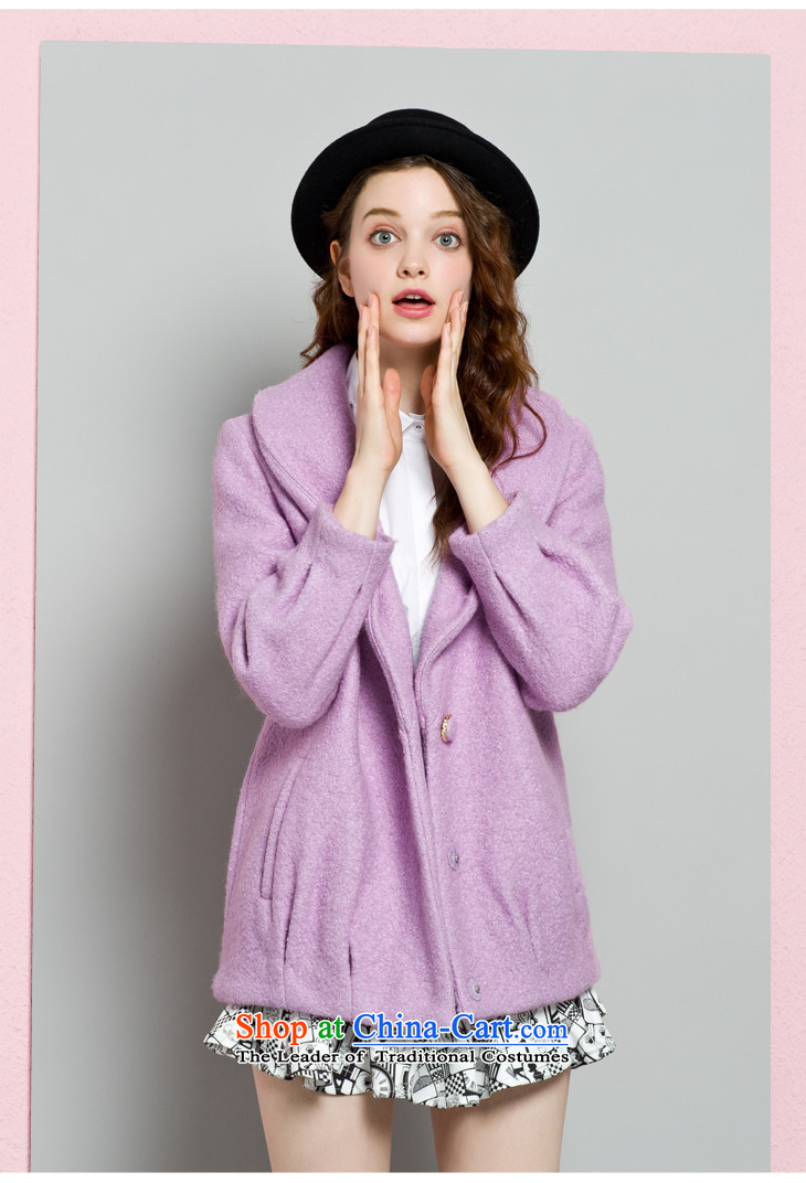 Lok-machi 2015 winter clothing new date of women caught in long coats CWAA44261 PURPLE M picture, prices, brand platters! The elections are supplied in the national character of distribution, so action, buy now enjoy more preferential! As soon as possible.