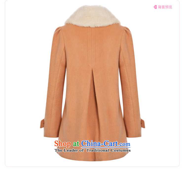 Lok-machi 2015 winter clothing new date of women's gross for classic long coat CWAA44269 ORANGE L picture, prices, brand platters! The elections are supplied in the national character of distribution, so action, buy now enjoy more preferential! As soon as possible.