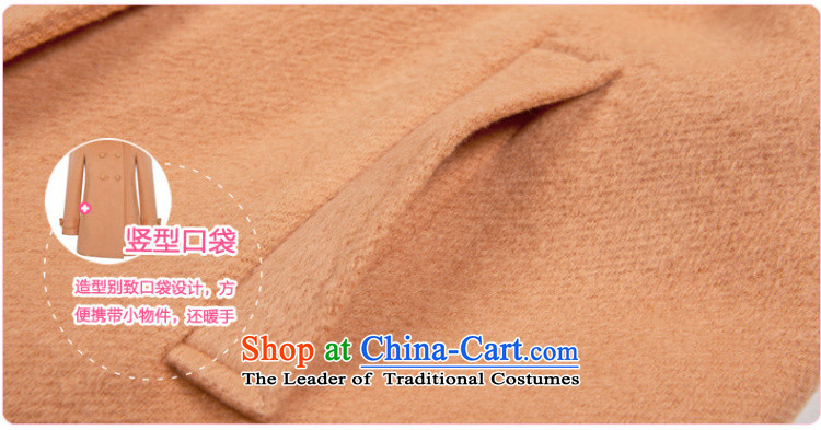 Lok-machi 2015 winter clothing new date of women's gross for classic long coat CWAA44269 ORANGE L picture, prices, brand platters! The elections are supplied in the national character of distribution, so action, buy now enjoy more preferential! As soon as possible.