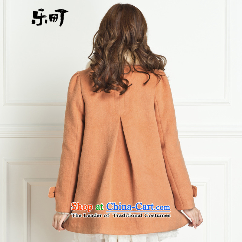 Lok-machi 2015 winter clothing new date of women's gross for classic long coat CWAA44269 orange , L, Lok-machi , , , shopping on the Internet