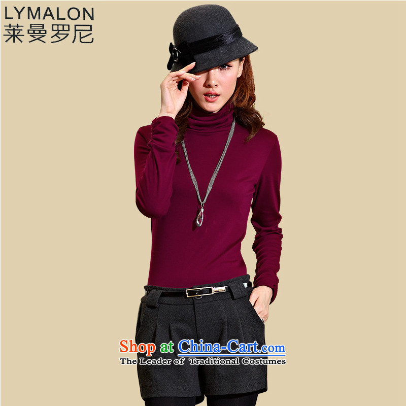 The lymalon lehmann thick, Hin thin 2015 autumn the new Korean version of large numbers of ladies fashion Solid Color High-collar, forming the knitwear 1137 Black XXXL, Lehmann Ronnie (LYMALON) , , , shopping on the Internet