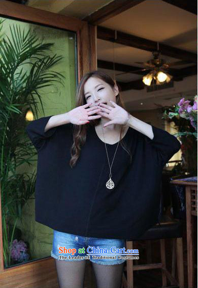 Ainu  autumn 2015 new for women Korean fashion, forming the two kits for larger women's dresses female Black with Red Dress 1414 XL Photo, prices, brand platters! The elections are supplied in the national character of distribution, so action, buy now enjoy more preferential! As soon as possible.