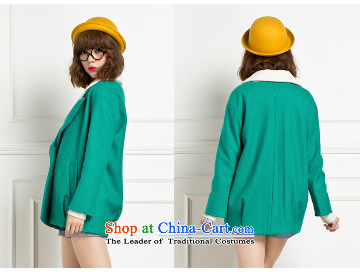 Lok-machi 2015 winter clothing new date of female spell color coats CWAA44208 retro? LAKE green L picture, prices, brand platters! The elections are supplied in the national character of distribution, so action, buy now enjoy more preferential! As soon as possible.