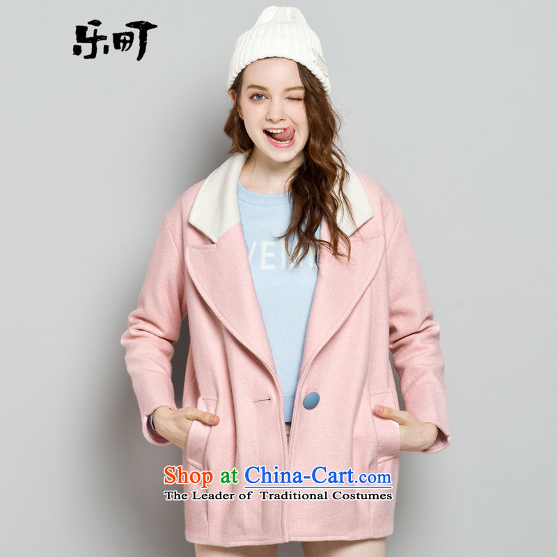 Lok-machi 2015 winter clothing new date of female spell color coats CWAA44208 retro? LAKE Green , L, Lok-machi , , , shopping on the Internet