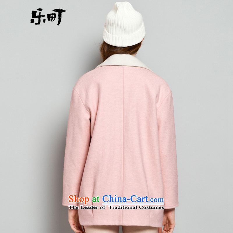 Lok-machi 2015 winter clothing new date of female spell color coats CWAA44208 retro? LAKE Green , L, Lok-machi , , , shopping on the Internet