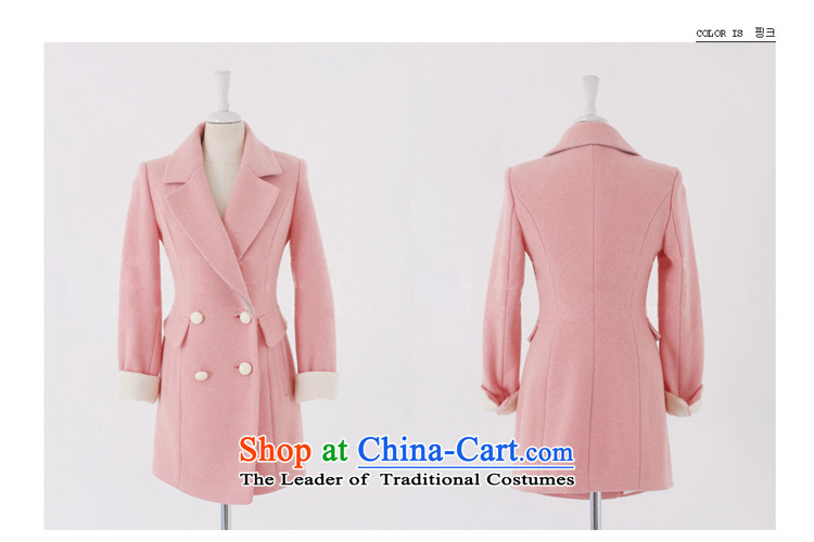 In 2014 Winter Land Gigi Lai new female Korean windbreaker wool coat in the medium to long term, we double-jacket coat pink L gross? Picture, prices, brand platters! The elections are supplied in the national character of distribution, so action, buy now enjoy more preferential! As soon as possible.
