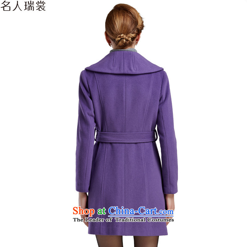 Celebrity Rui Qiu New Advisory 2015 simple urban air-coats DW52140073 gross? violet XXXL, celebrity, Advisory Committee (MINGRENRUISHANG) , , , shopping on the Internet
