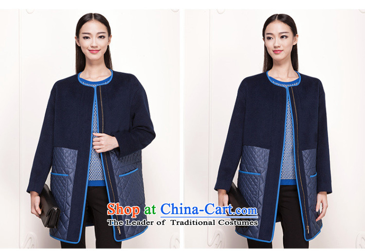 El Boothroyd 2015 winter clothing new Korean spelling skin. long wool coat stitching 6480927232 navy blue jacket? L picture, prices, brand platters! The elections are supplied in the national character of distribution, so action, buy now enjoy more preferential! As soon as possible.