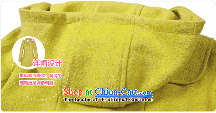 Lok-machi 2015 winter clothing new date of women's civil, so leather jacket Yellow M picture, prices, brand platters! The elections are supplied in the national character of distribution, so action, buy now enjoy more preferential! As soon as possible.