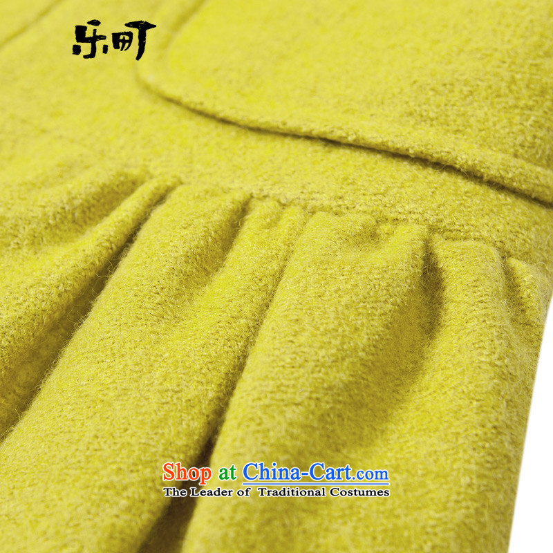 Lok-machi 2015 winter clothing new date of women's civil, so leather jacket Yellow M Lok-machi , , , shopping on the Internet