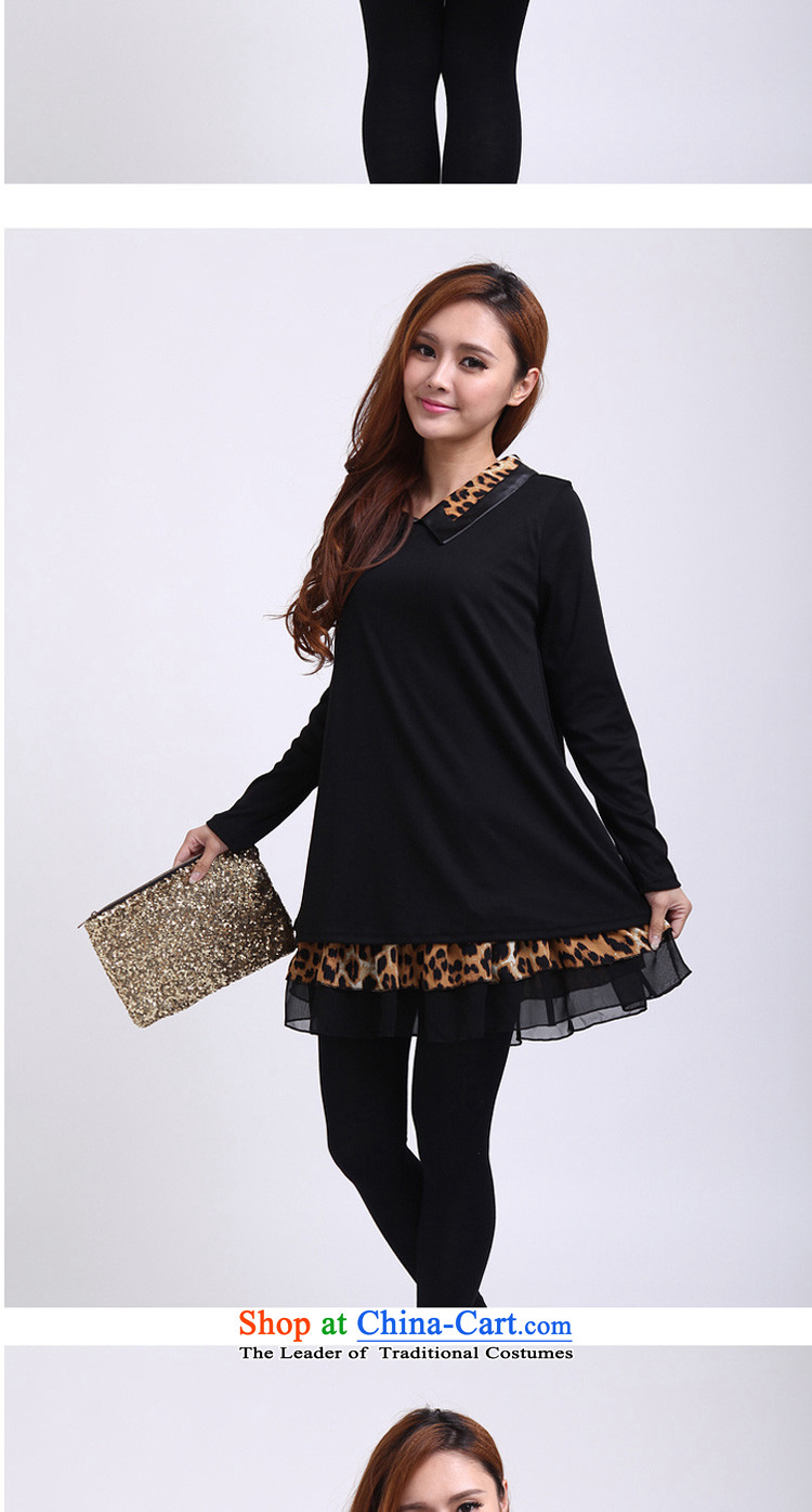 In accordance with the new 2014 MM to thick xl loose video thin leave two dolls collar leopard spell a series of dresses Y193 female black XXXL picture, prices, brand platters! The elections are supplied in the national character of distribution, so action, buy now enjoy more preferential! As soon as possible.