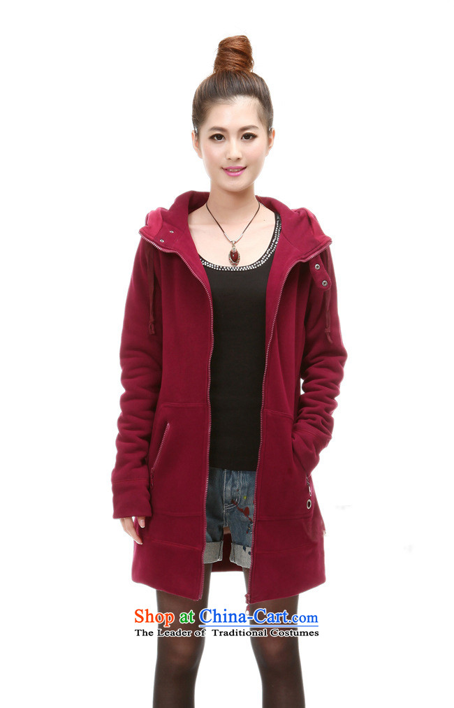 Morning to 2015 autumn and winter new larger women in the long warm-thick wool sweater loose video thin cap amount of the bladder zipper cardigan black jacket 4XL RECOMMENDATIONS 150 - 160131 catty picture, prices, brand platters! The elections are supplied in the national character of distribution, so action, buy now enjoy more preferential! As soon as possible.