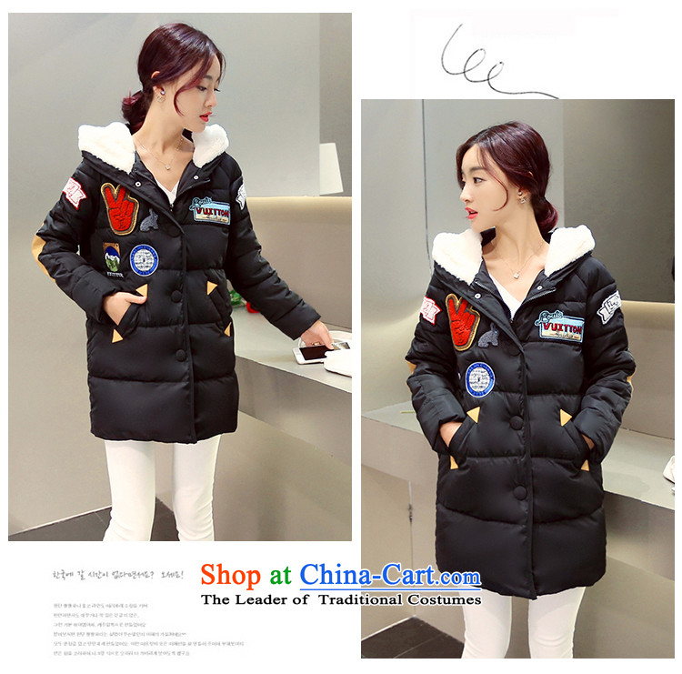 Gigi Lai Ki 2015 won for winter new Korean version, rabbit hair for long in Sau San feather cotton coat female 425 black color pictures, prices, XXL brand platters! The elections are supplied in the national character of distribution, so action, buy now enjoy more preferential! As soon as possible.