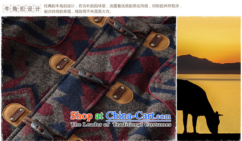 Athena Chu Cayman 2014 winter clothing new retro national stamp horns Clip Cap Overcoat (8443200016?- Brown L picture, prices, brand platters! The elections are supplied in the national character of distribution, so action, buy now enjoy more preferential! As soon as possible.